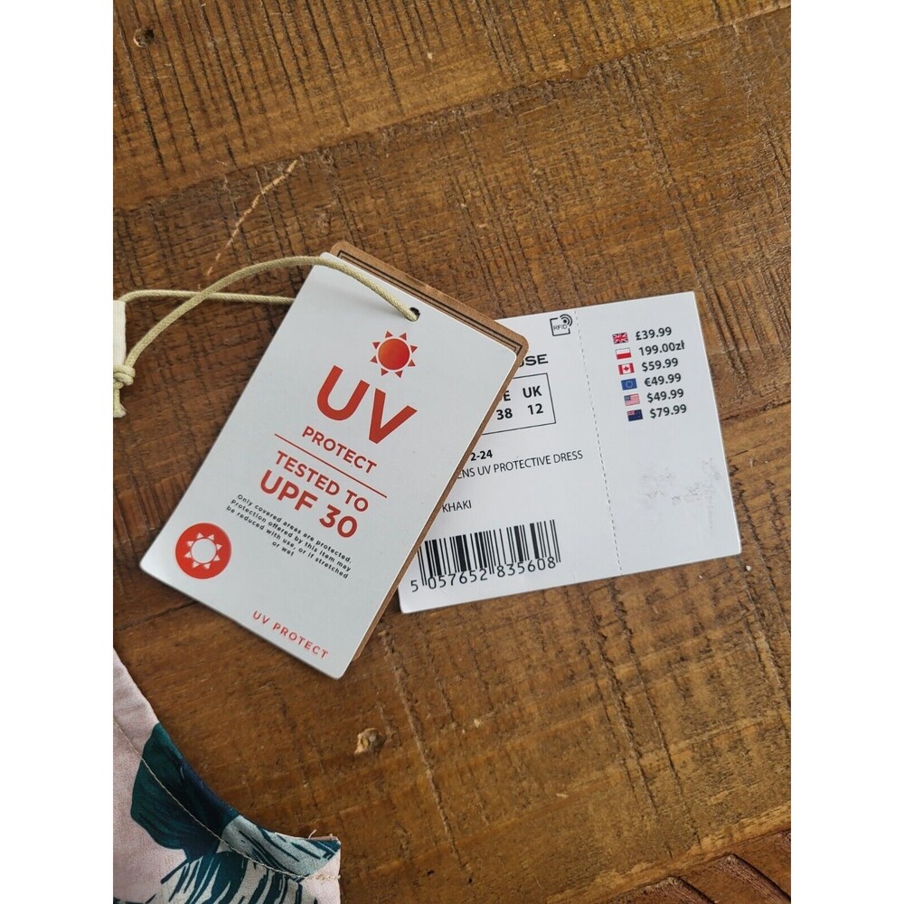 NWT Mountain Warehouse Country to Coast Dress UK 12 US 8 UV Protect Pink Feather - Picture 3 of 8